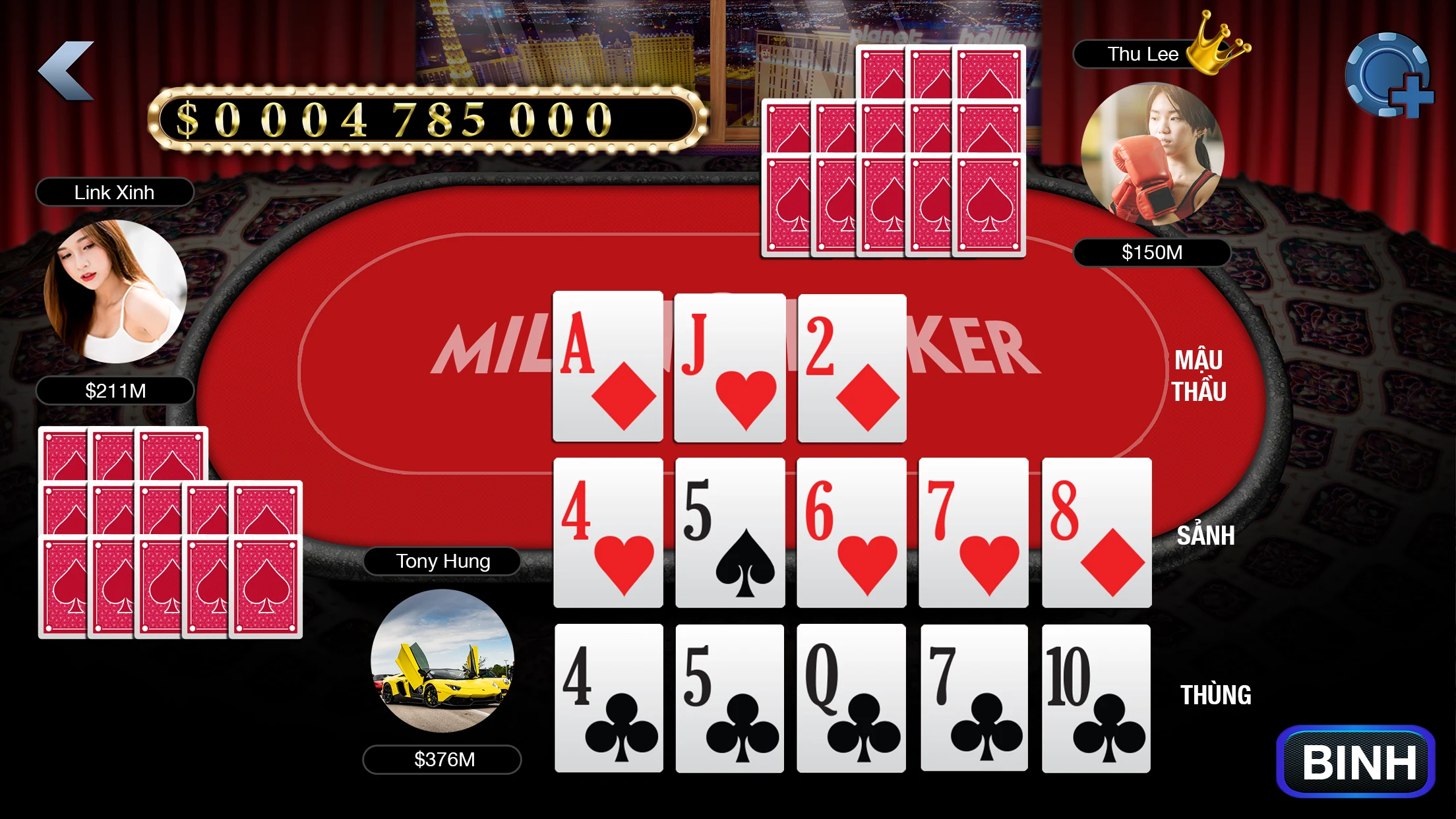 Milano Poker: Ta La & Tien Len screenshot