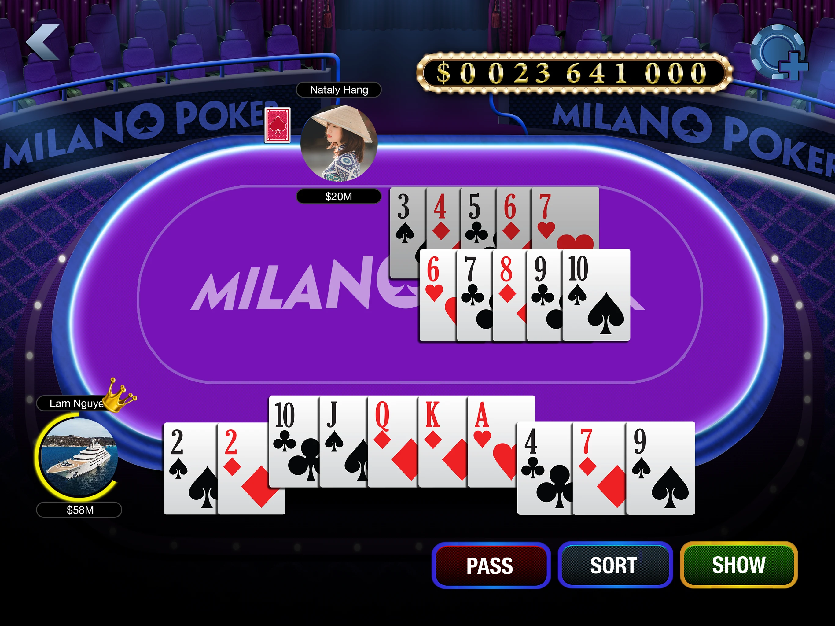 Milano Poker: Ta La & Tien Len screenshot